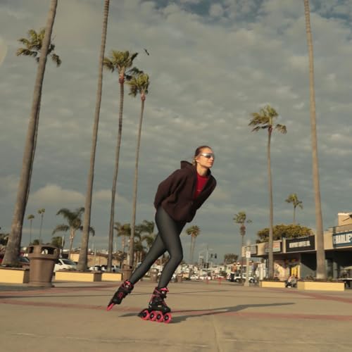 k2-vo2-s-90-w-inline-skate-2025-burgundy-pink-damen-fitness-inliner-90mm image 6