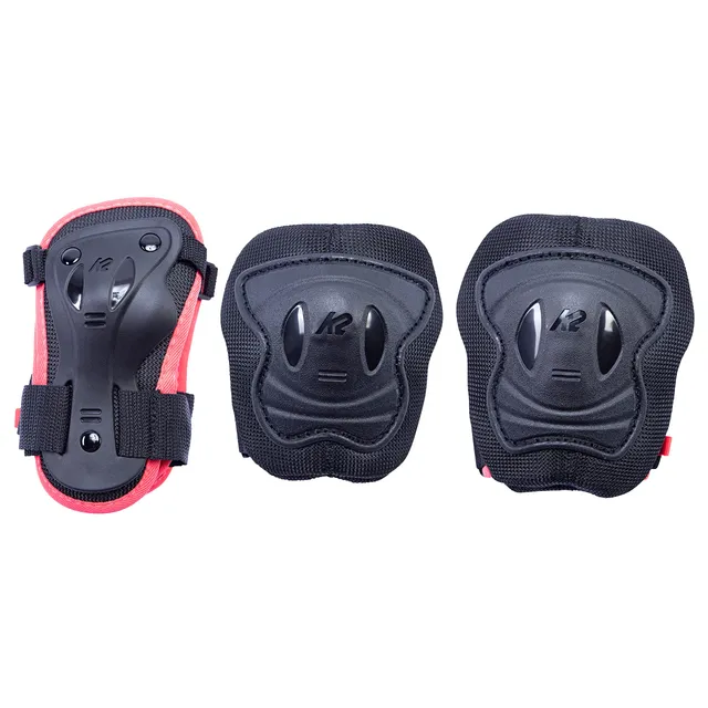 k2-marlee-pro-schonerset-2025-black-orange-kinder-schoner-set-f-r-knie-ellenboge image 1