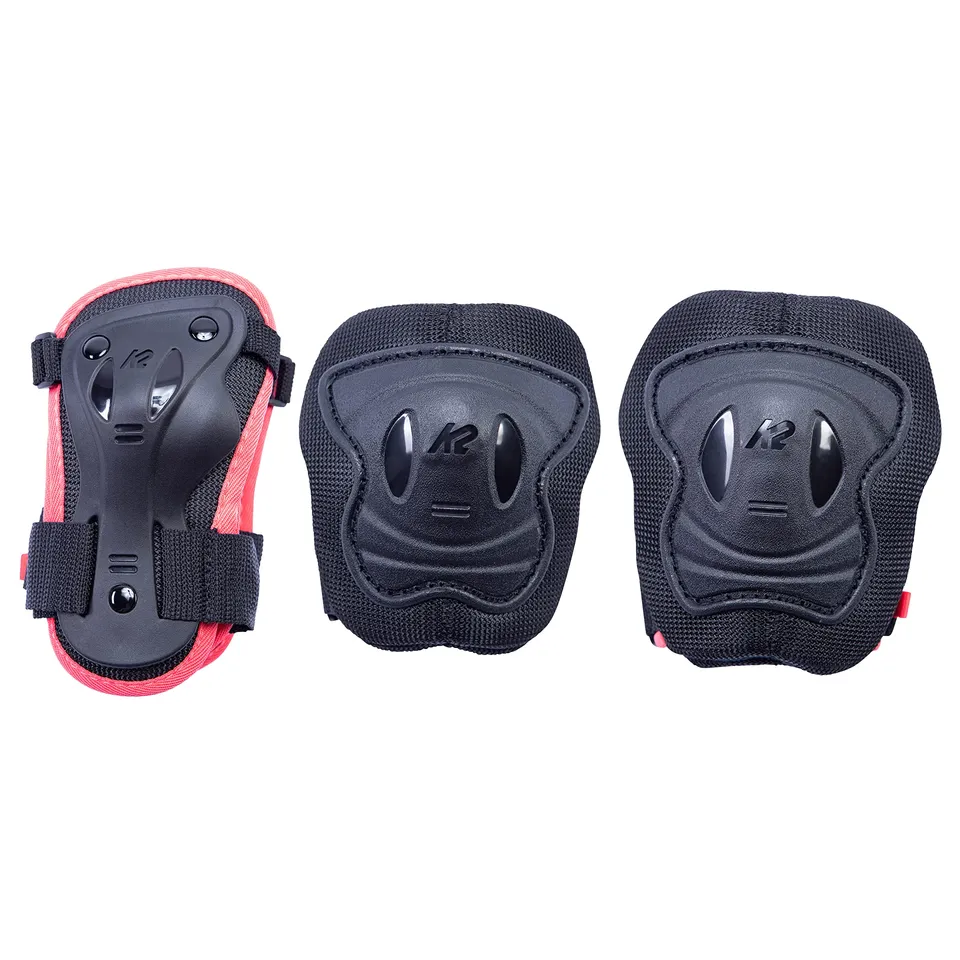 k2-marlee-pro-schonerset-2025-black-orange-kinder-schoner-set-f-r-knie-ellenboge image 1