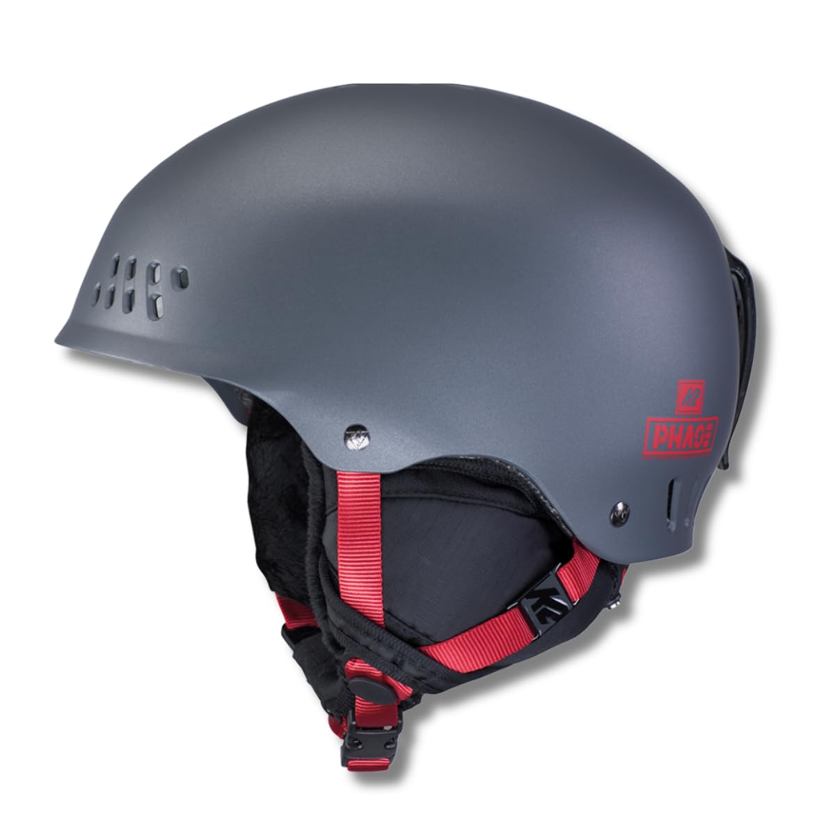 k2-phase-skihelm-2025-gunmetal-hartschale image 1