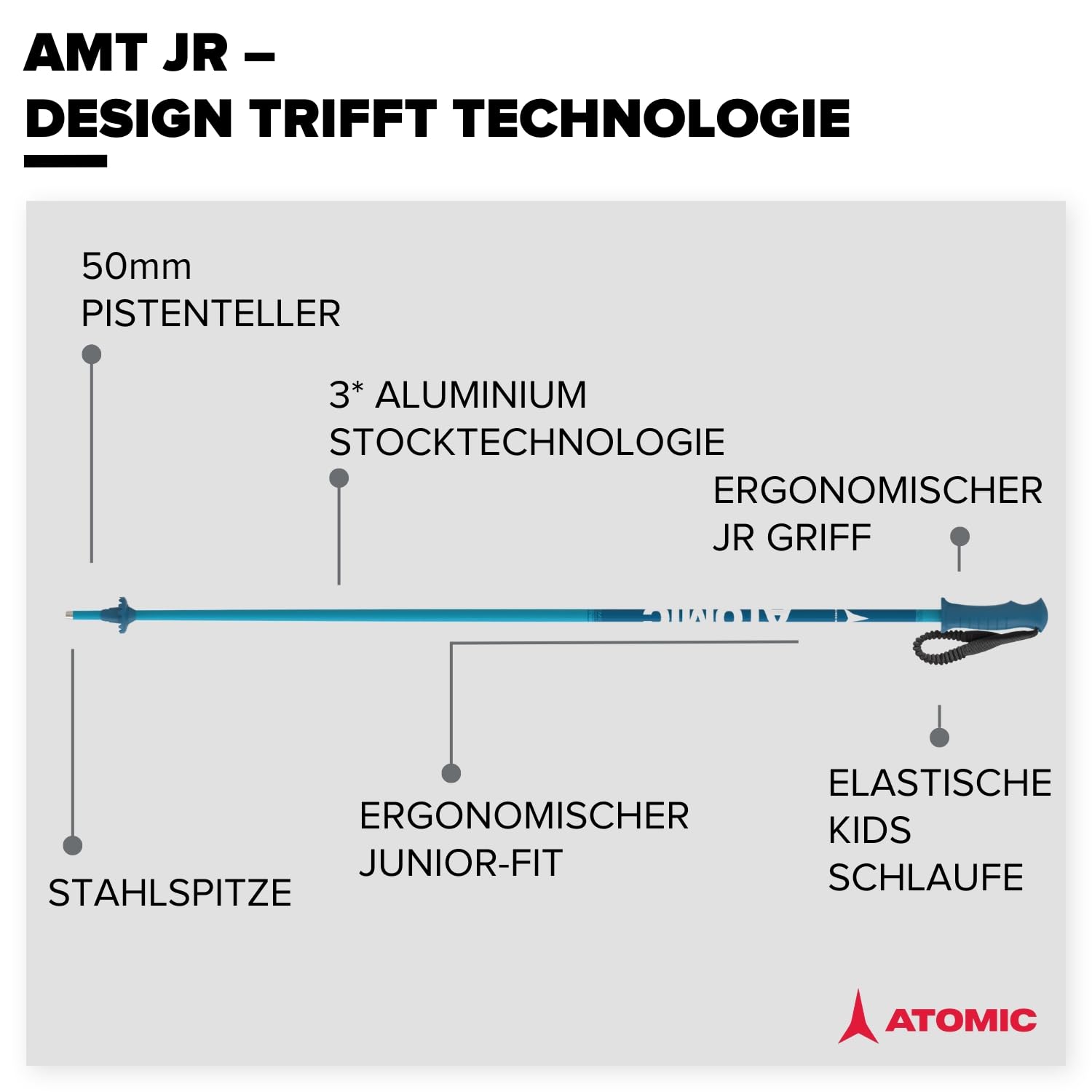 atomic-amt-jr-skist-cke-3-aluminium-50-mm-kinder image 2