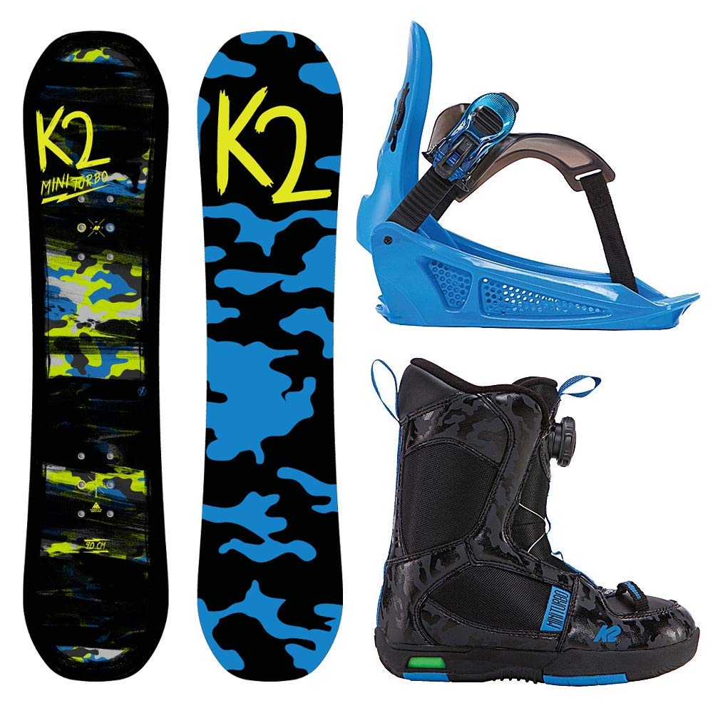 k2-grom-package-mini-turbo-kinder-snowboard-set-mit-bindung-und-boots image 1