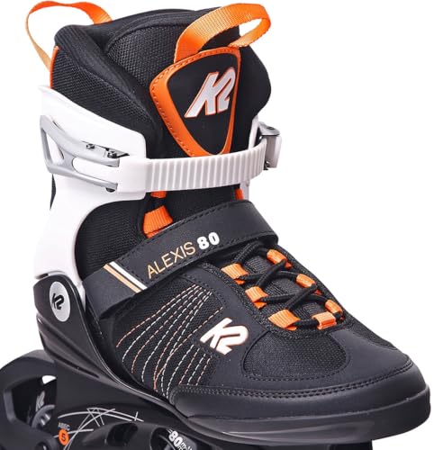 k2-alexis-80-inline-skates-black-coral-damen-fitness-softboot-skates image 8
