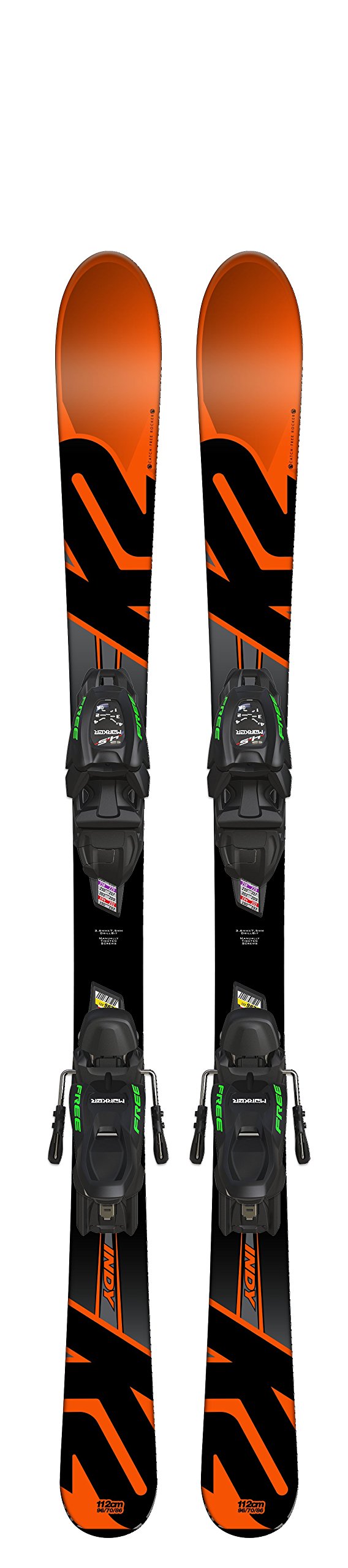 k2-indy-fdt-4-5-kinder-ski-set-mit-bindung image 1