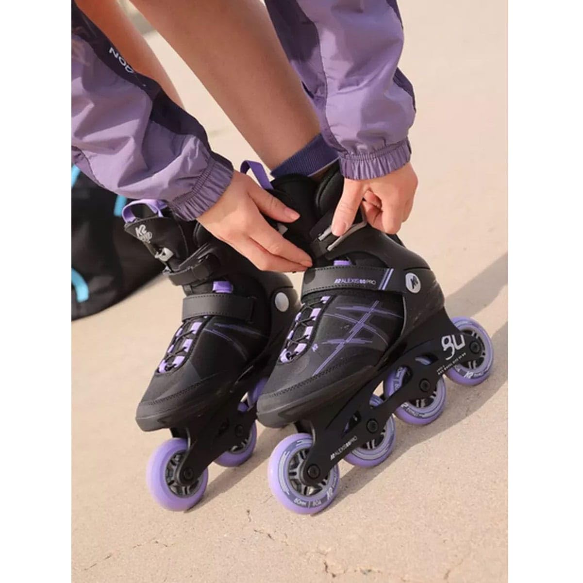 k2-alexis-80-pro-inline-skates-damen-fitness-skates-mit-speed-lacing image 2